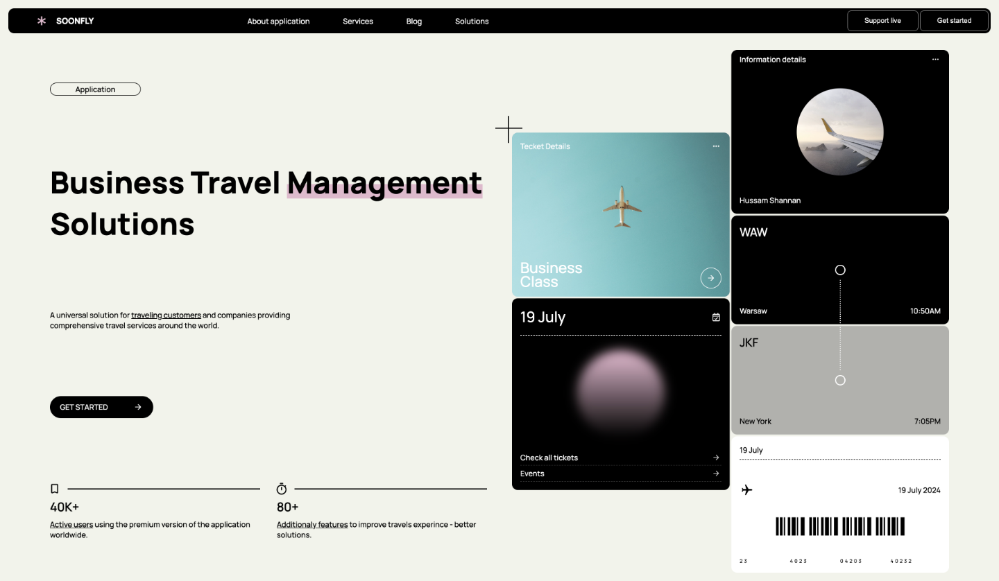 Soonfly — Travel Concept